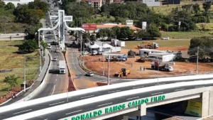 Viaduto leva o nome do filho do governador, Ronaldo Ramos Caiado Filho (foto divulgação)