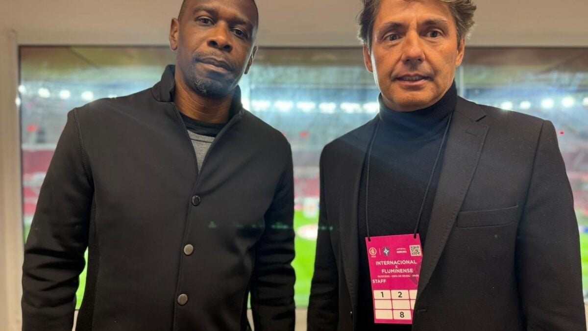 Juan e Crisitiano Nunes, membros do Staff da Seleção | Foto: Carla Larini / Fed. Gaúcha de Futebol