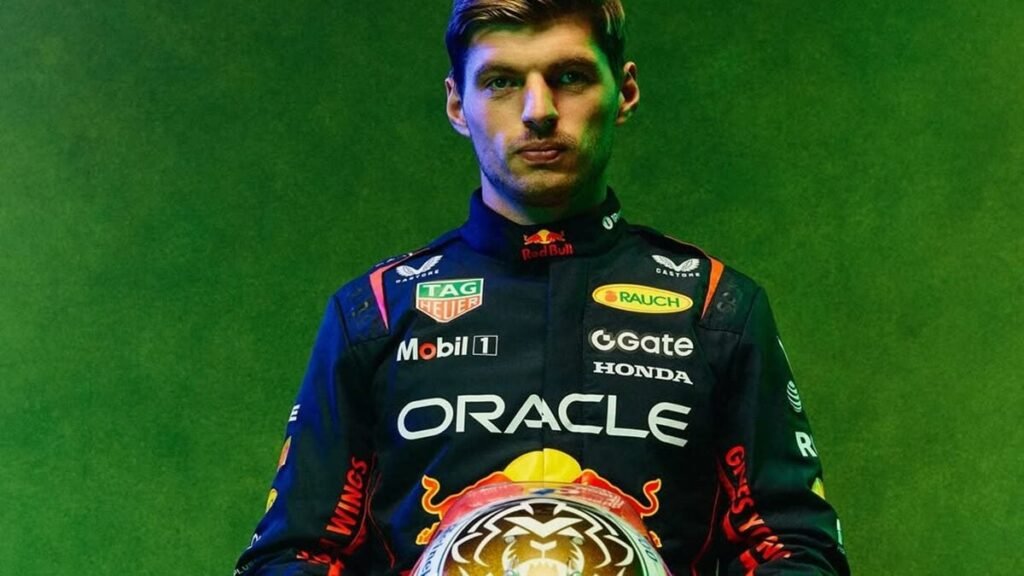 Max Verstappen com novo capacete. Foto: Arquivo Pessoal