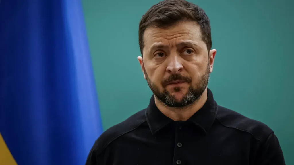 O presidente ucraniano, Volodymyr Zelensky • REUTERS