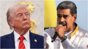 Donald Trump e Nicolás Maduro • REUTERS/Maxwell Briceno REUTERS/Kent Nishimura