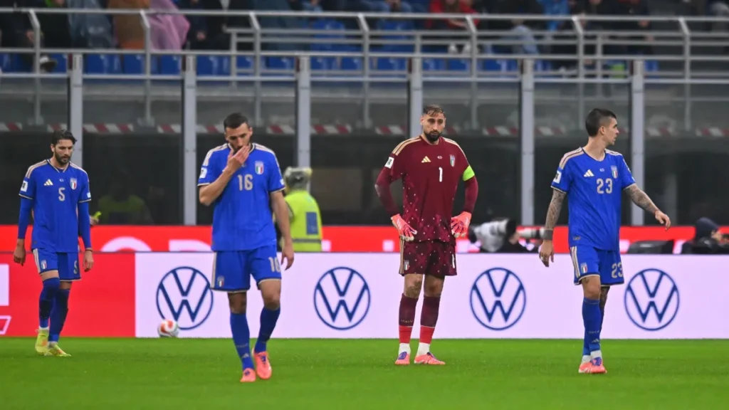 Itália perdeu para a Noruega e terá que disputar a repescagem da Copa do Mundo • Alessandro Sabattini - FIGC/FIGC via Getty Images