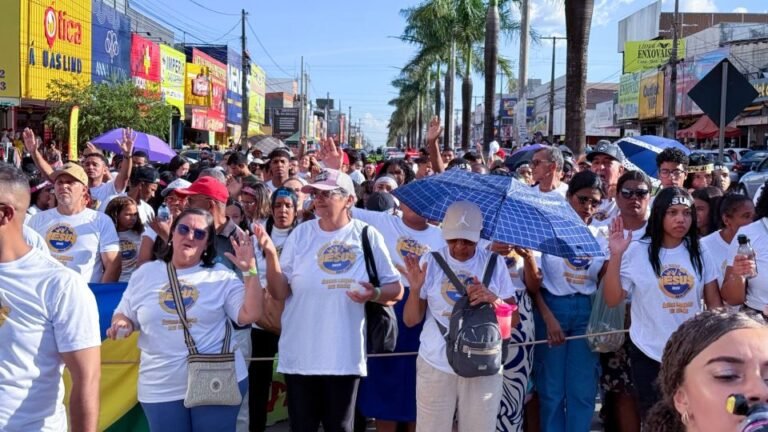 Águas Lindas realiza 25ª Marcha Para Jesus e reúne fiéis em ato de fé e solidariedade