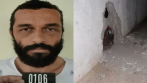 Líder do CV em Goiás, Cascão escapou com outros 18 detentos após explosão no Presídio de Trindade (Foto: divulgação/PM)