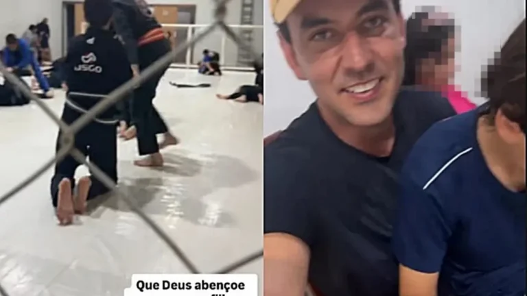 Postagem feita horas antes mostrou momento de afeto entre pai e filhos (Foto: reprodução / redes sociais)