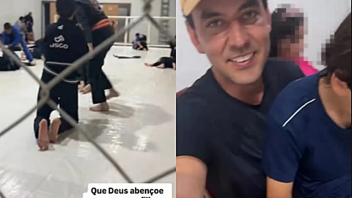 Postagem feita horas antes mostrou momento de afeto entre pai e filhos (Foto: reprodução / redes sociais)