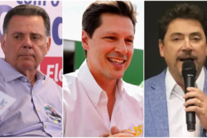 Quaest: Daniel Vilela lidera com 37% no primeiro turno; Marconi aparece com 20% e Wilder, 12% (Fotos: Divulgação)
