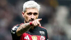 Arrascaeta em jogo do Flamengo • Foto: Gilvan de Souza/ Flamengo