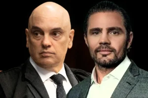 Arte sobre fotos do Metrópoles